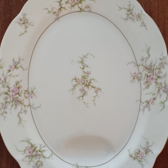 Vintage Theodore Haviland Rosalinde.14" Oval Serving Platter - Picture 3 of 9